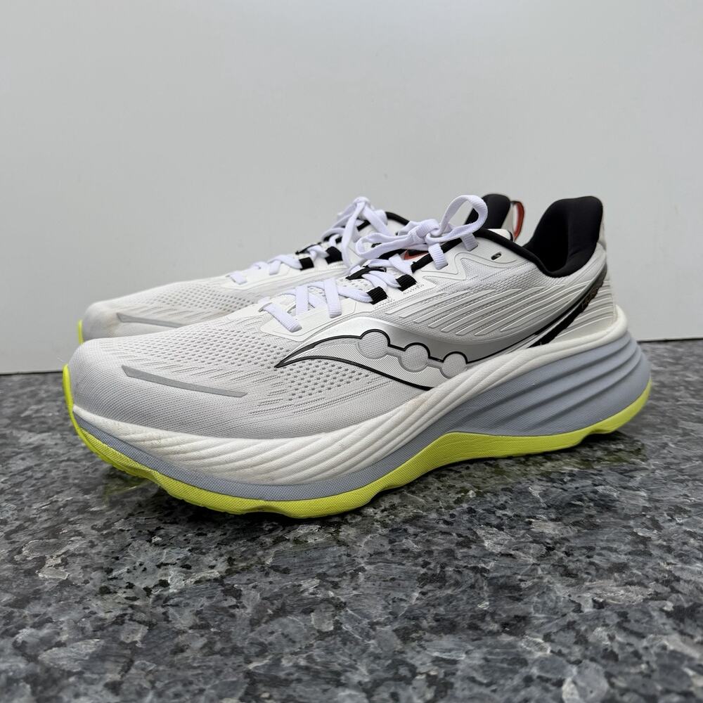 Saucony Hurricane 24 Shoes Mens Size 14 White Running Sneakers S20933-213